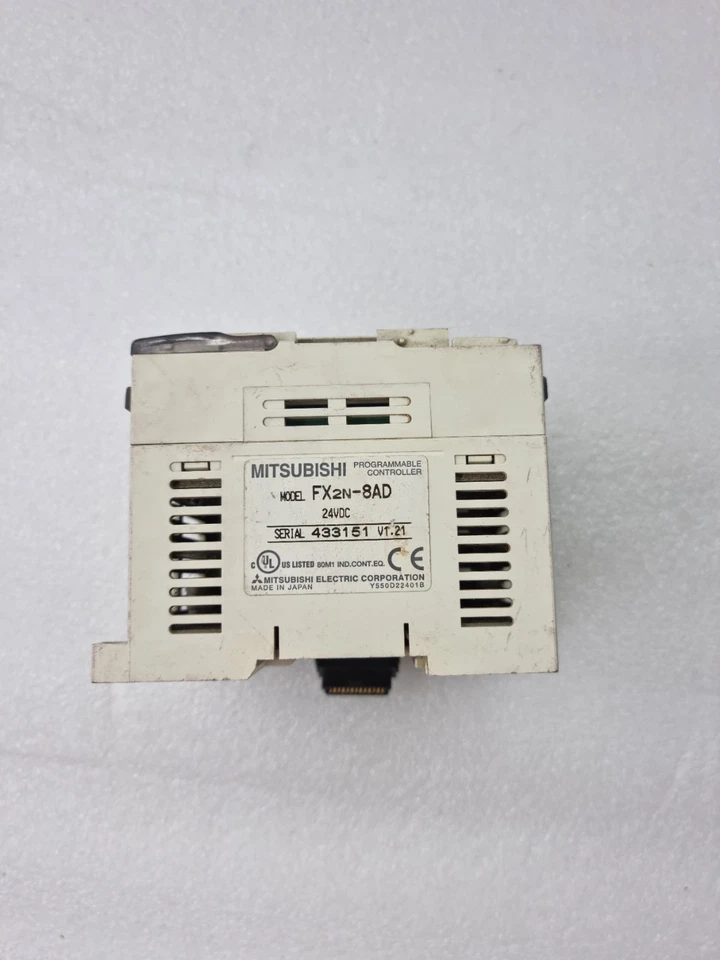 MITSUBISHI FX2N-8AD PLC PROGRAMMABLE CONTROLLER 24VDC (USED WORKING) MADE-JAPAN